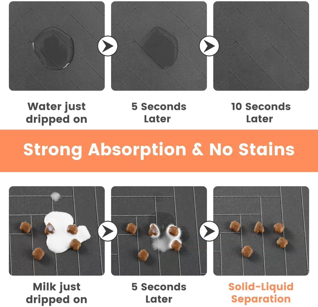 Rubber Waterproof Pet Feeding Mat for Dog & Cat