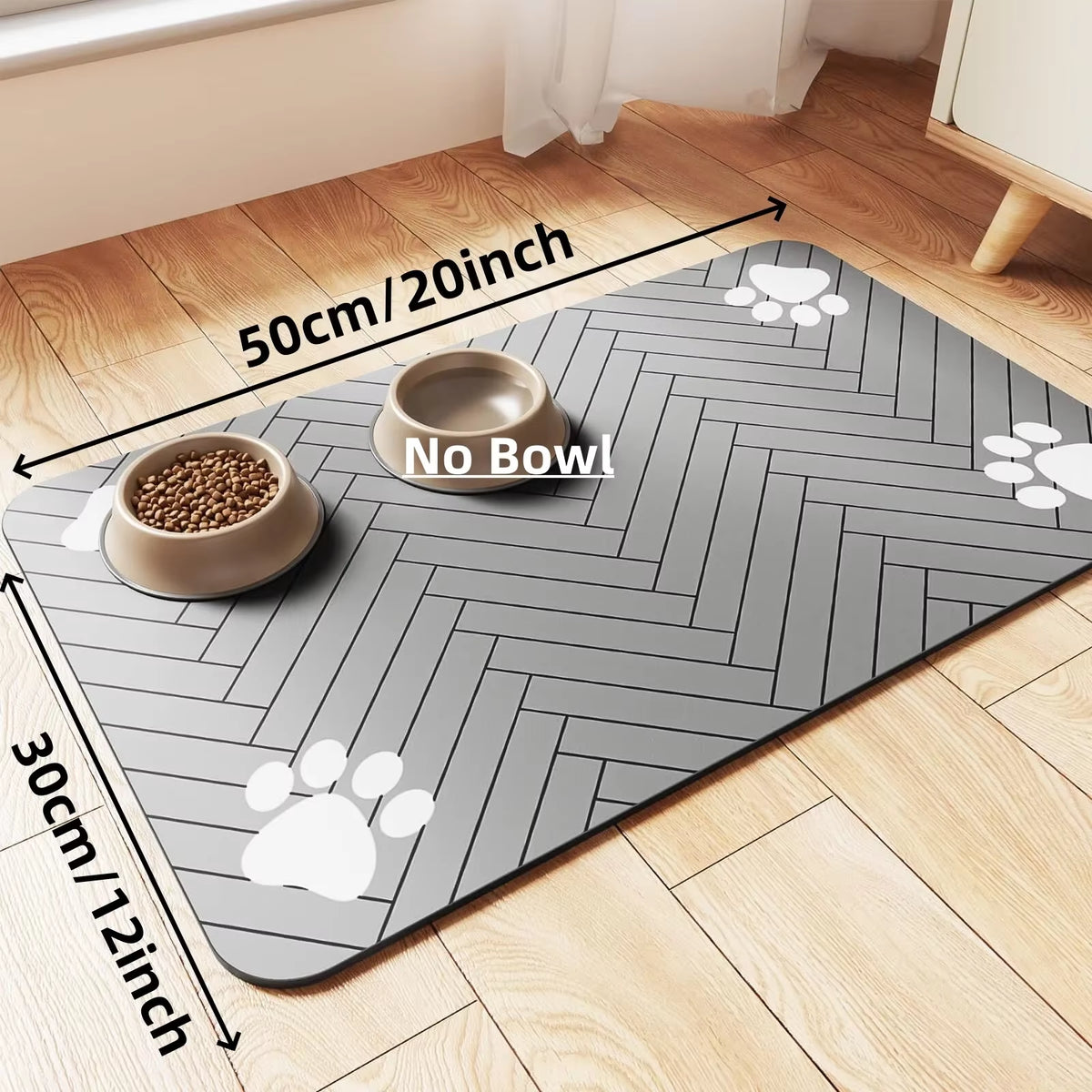 Rubber Waterproof Pet Feeding Mat for Dog & Cat