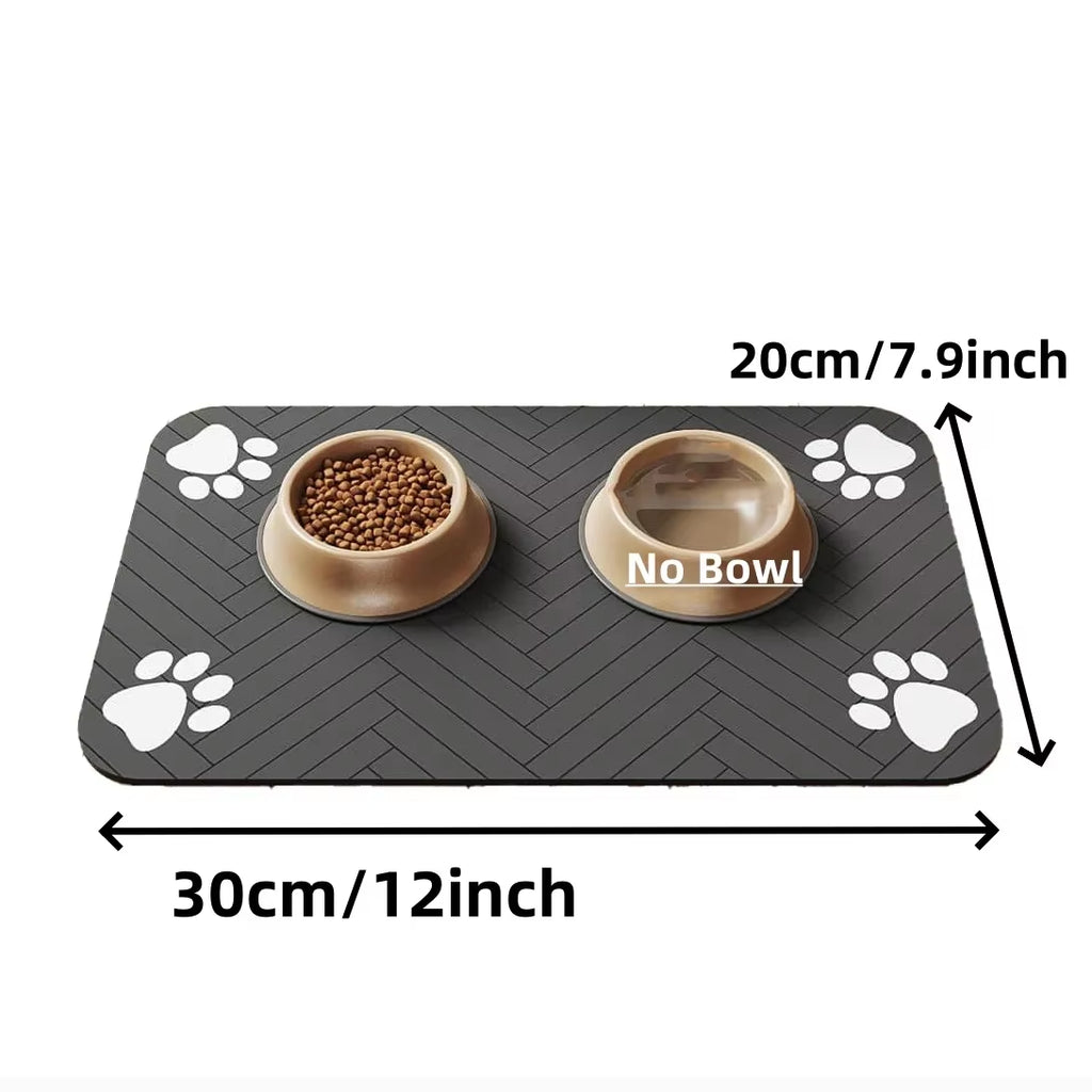 Rubber Waterproof Pet Feeding Mat for Dog & Cat