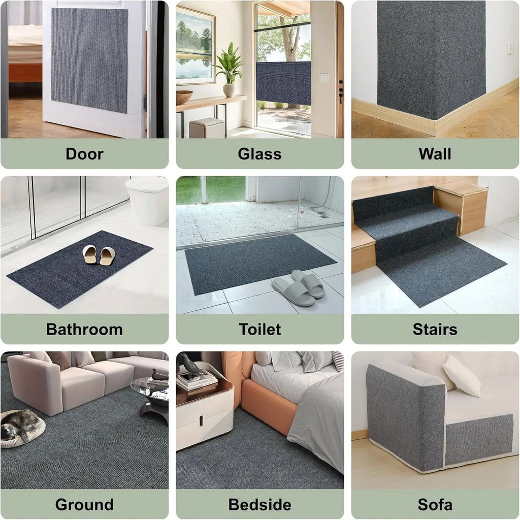 Cat Scratching Patches Cuttable Wall Mounted Scratcher Mats for Indoor Furniture Pet Supplies Wear-Resistant Scratch Resistant Protector(4Pcs)