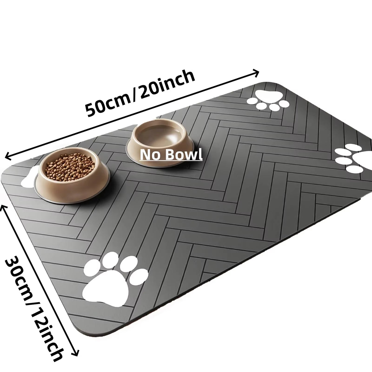 Rubber Waterproof Pet Feeding Mat for Dog & Cat