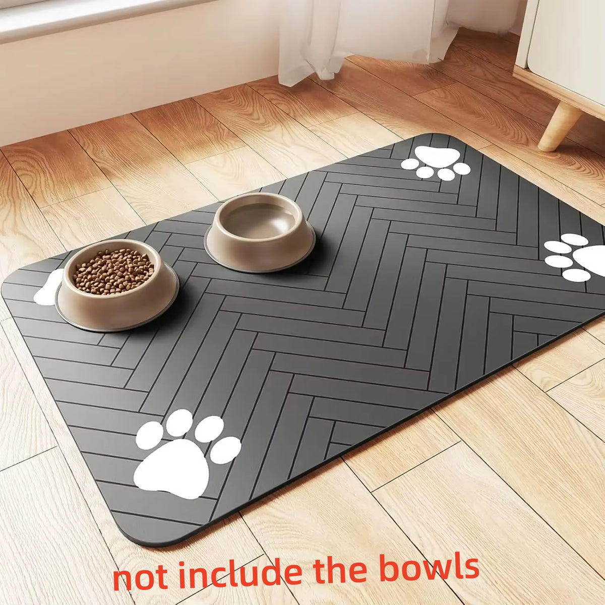 Rubber Waterproof Pet Feeding Mat for Dog & Cat