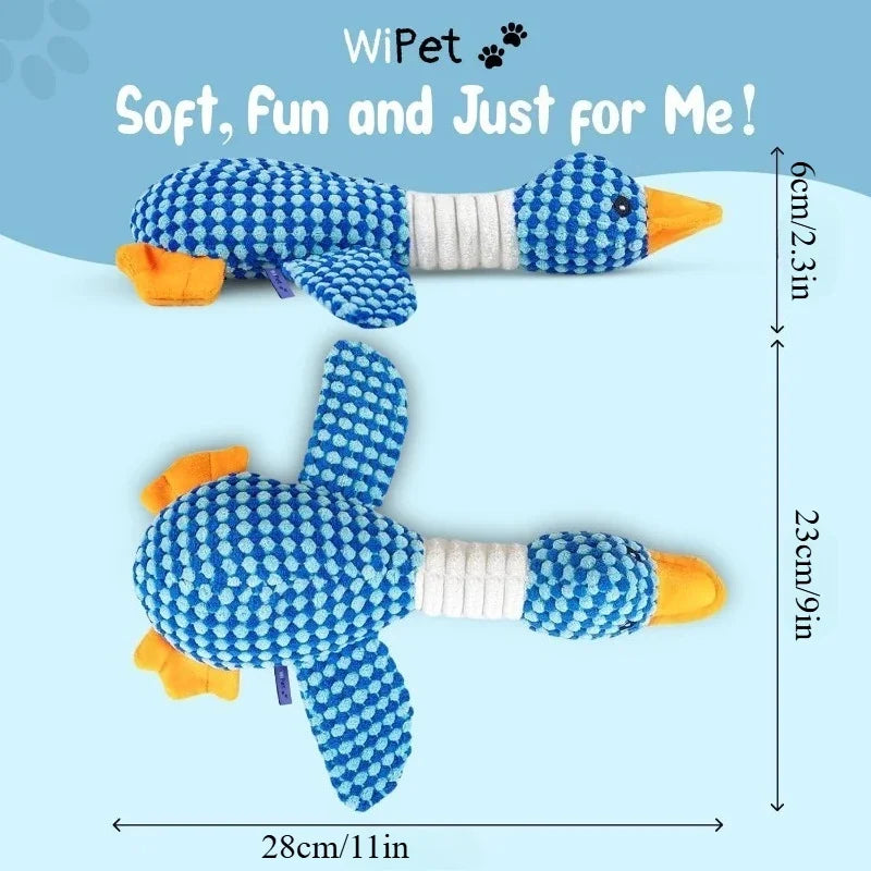 Interactive Duck Squeak Plush Toy for Cats and Dogs
