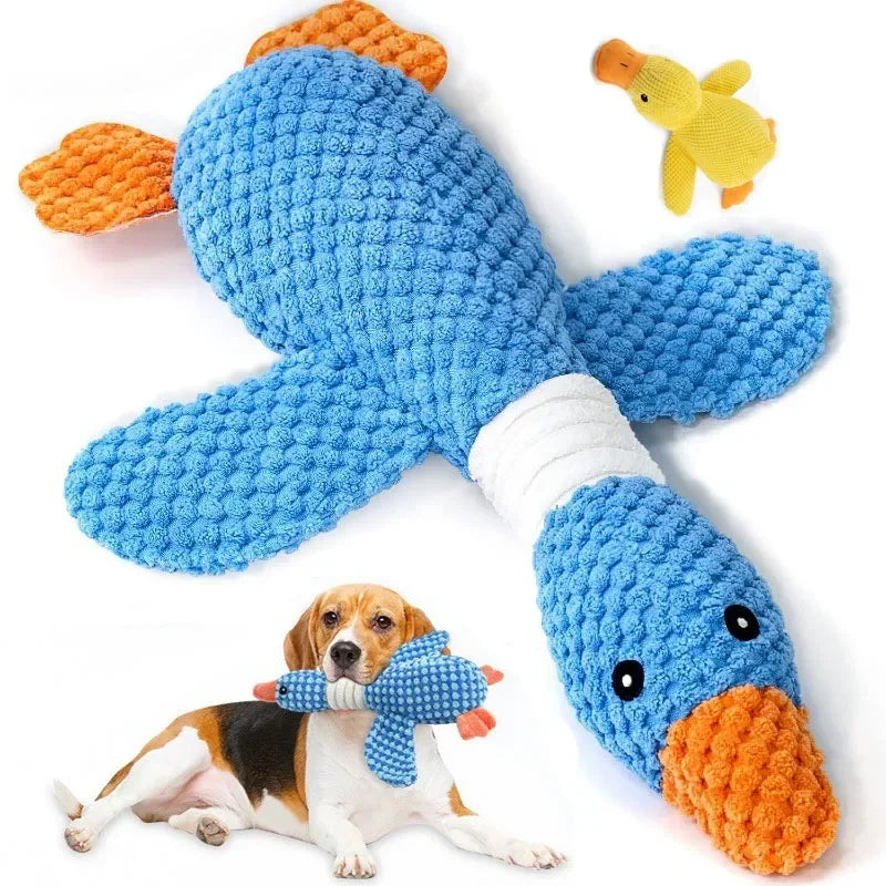 Interactive Duck Squeak Plush Toy for Cats and Dogs