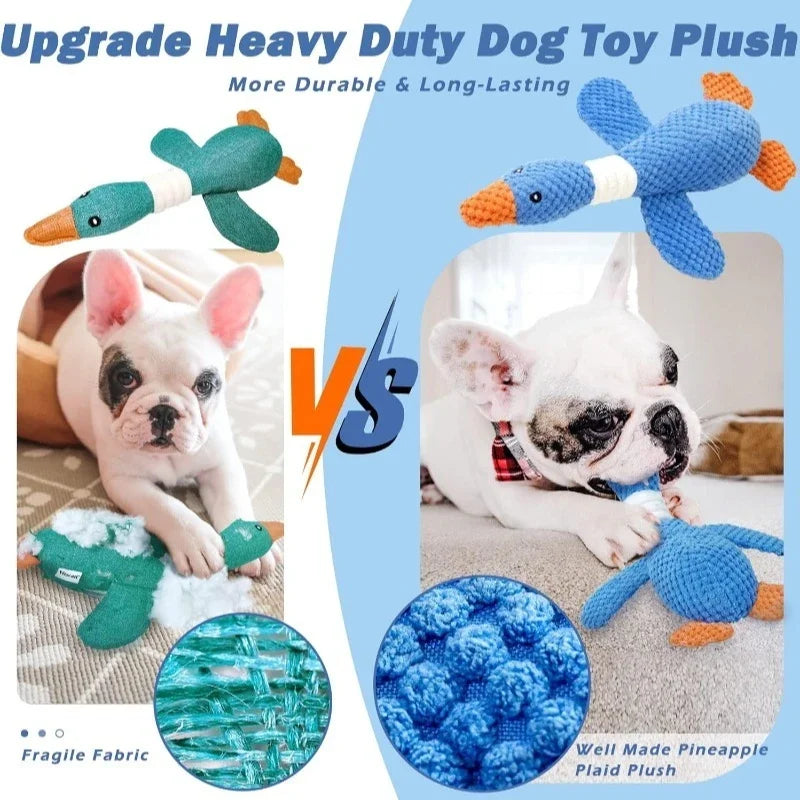Interactive Duck Squeak Plush Toy for Cats and Dogs
