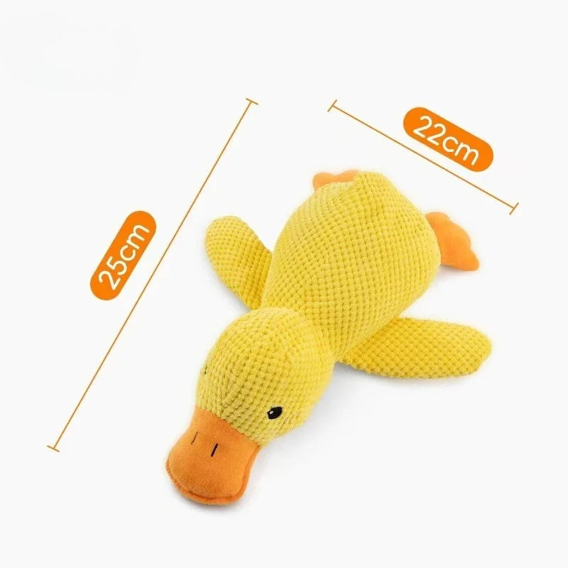 Interactive Duck Squeak Plush Toy for Cats and Dogs