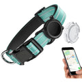 Waterproof Air Tag Dog Collar with Airtag Holder, Reflective Soft Padded & Safety Buckle, Airtag Pet Collar Adjustable for Dogs